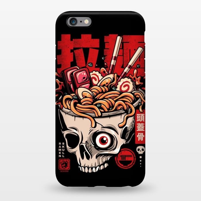 iPhone 6/6s plus StrongFit Skull Ramen Noodles by LM2Kone
