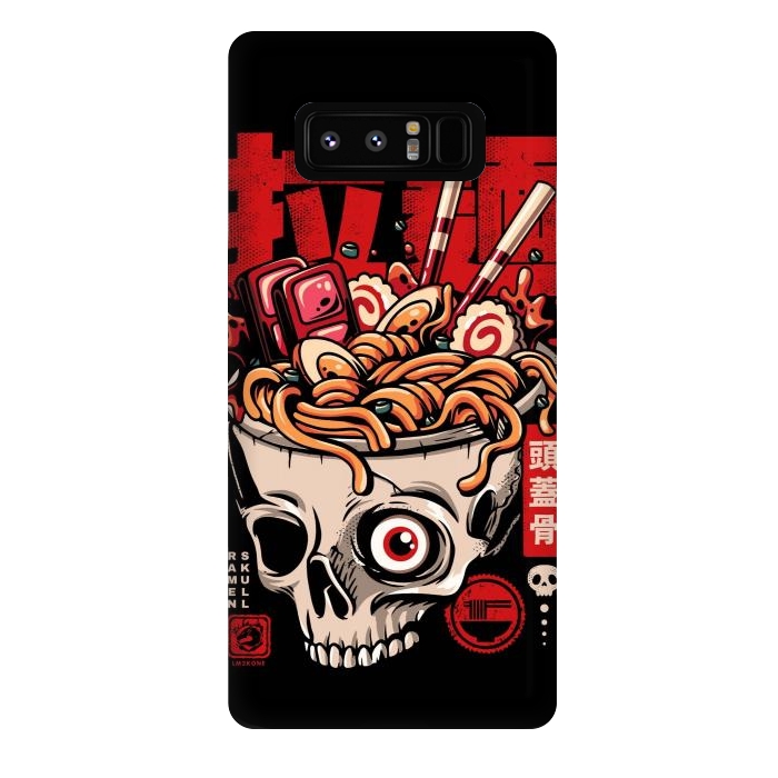 Galaxy Note 8 StrongFit Skull Ramen Noodles by LM2Kone