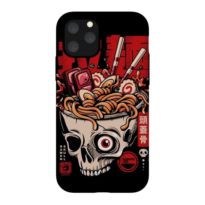 iPhone 11 Pro StrongFit Skull Ramen Noodles by LM2Kone