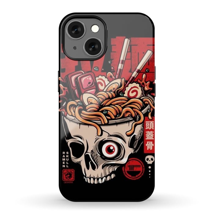 iPhone 13 StrongFit Skull Ramen Noodles by LM2Kone