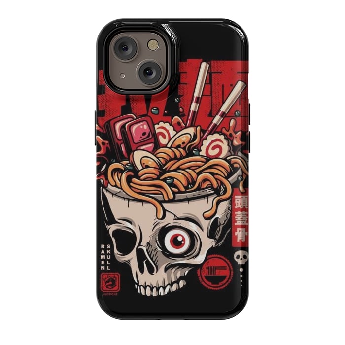 iPhone 14 StrongFit Skull Ramen Noodles by LM2Kone