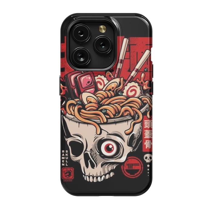 iPhone 15 Pro StrongFit Skull Ramen Noodles by LM2Kone