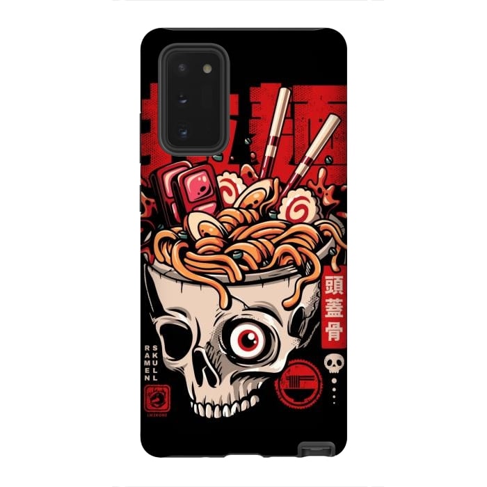 Galaxy Note 20 StrongFit Skull Ramen Noodles by LM2Kone