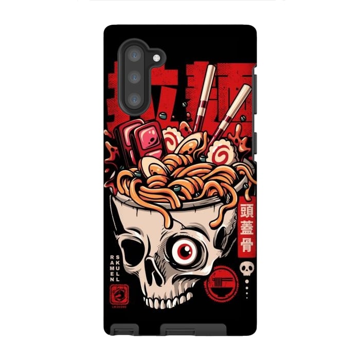 Galaxy Note 10 StrongFit Skull Ramen Noodles by LM2Kone
