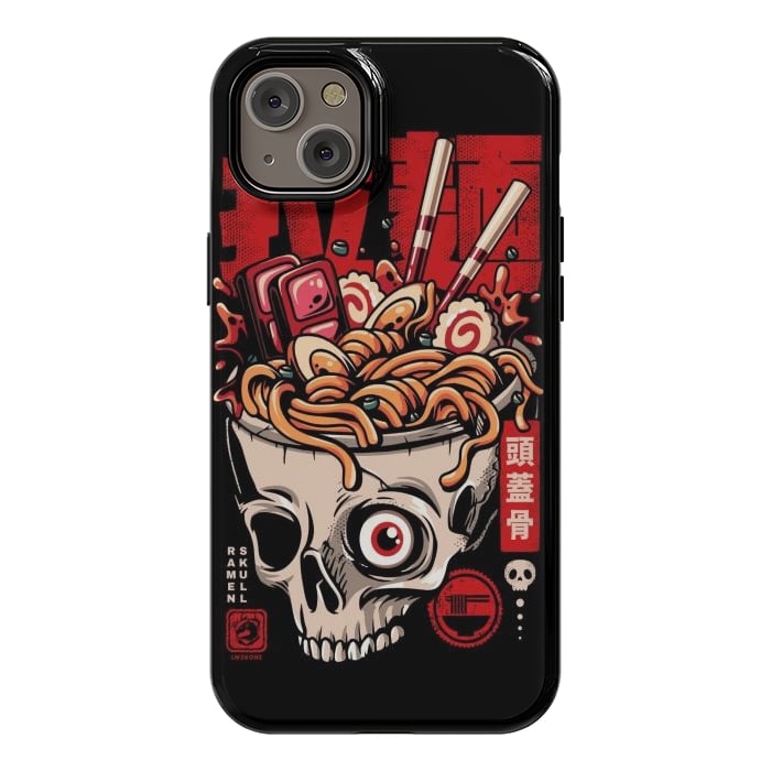 iPhone 14 Plus StrongFit Skull Ramen Noodles by LM2Kone