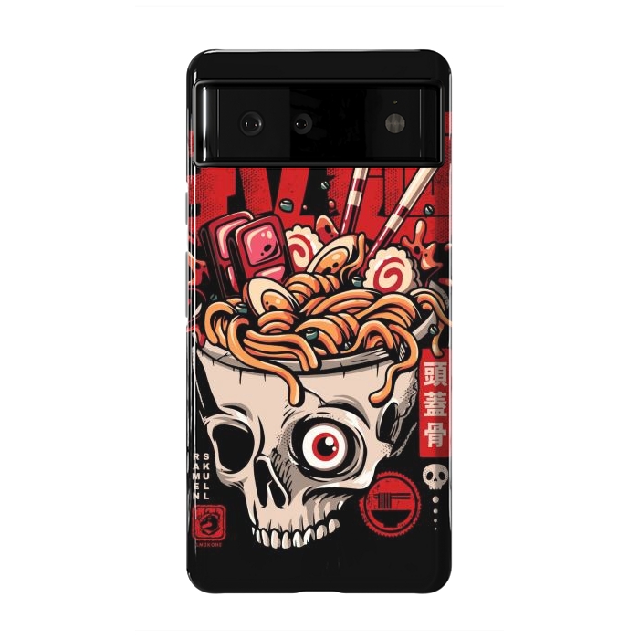Pixel 6 StrongFit Skull Ramen Noodles by LM2Kone