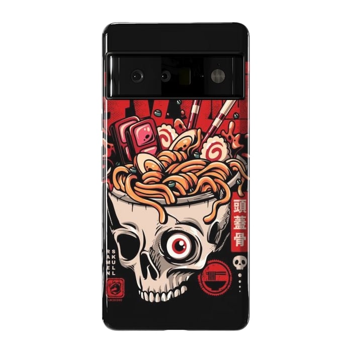 Pixel 6 Pro StrongFit Skull Ramen Noodles by LM2Kone