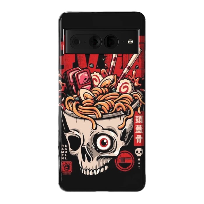 Pixel 7 Pro StrongFit Skull Ramen Noodles by LM2Kone