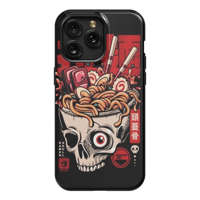 iPhone 15 Pro Max StrongFit Skull Ramen Noodles by LM2Kone