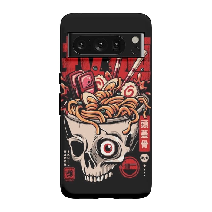 Pixel 8 Pro StrongFit Skull Ramen Noodles by LM2Kone
