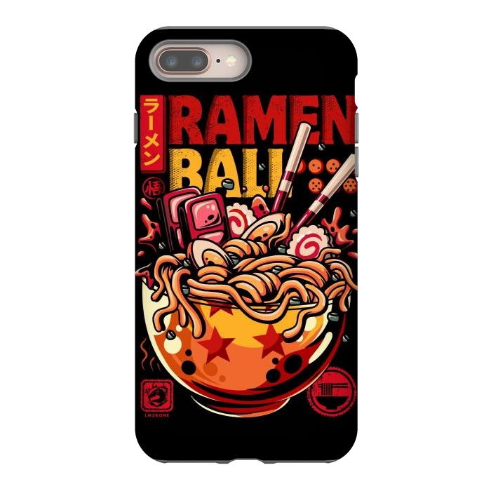 iPhone 8 plus StrongFit Super Ramen Ball by LM2Kone
