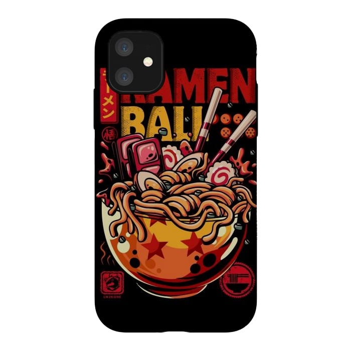 iPhone 11 StrongFit Super Ramen Ball by LM2Kone