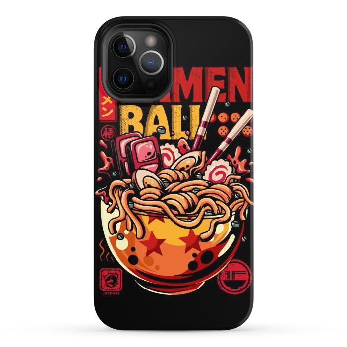 iPhone 12 Pro StrongFit Super Ramen Ball by LM2Kone