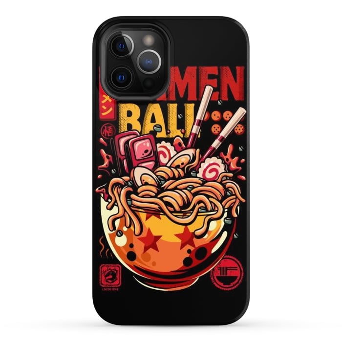 iPhone 12 Pro Max StrongFit Super Ramen Ball by LM2Kone