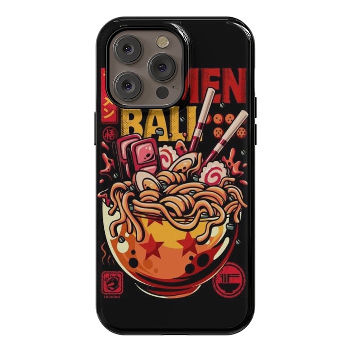iPhone 14 Pro max StrongFit Super Ramen Ball by LM2Kone