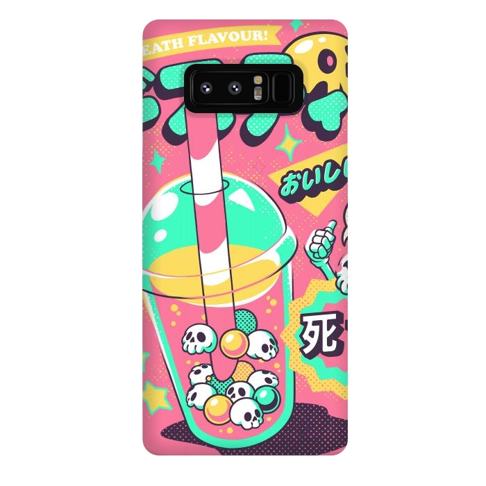 Galaxy Note 8 StrongFit Death Tea - Pink Version by Ilustrata