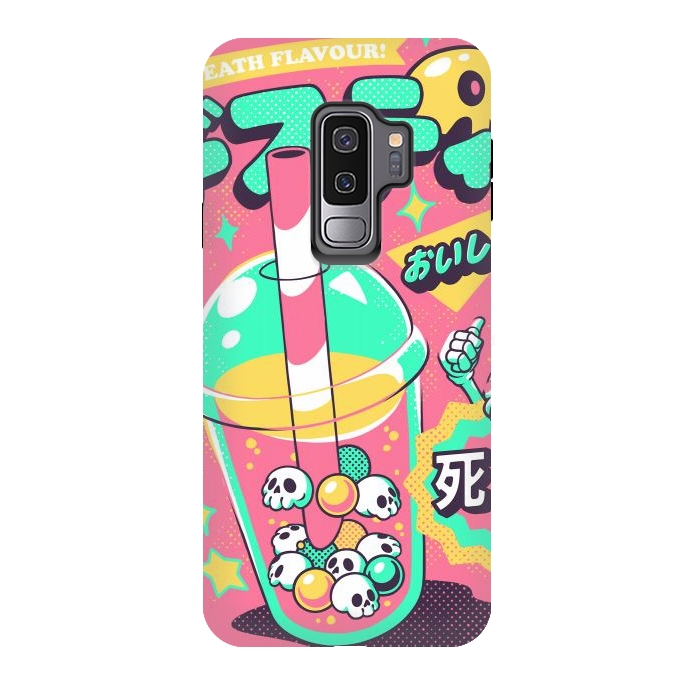Galaxy S9 plus StrongFit Death Tea - Pink Version by Ilustrata