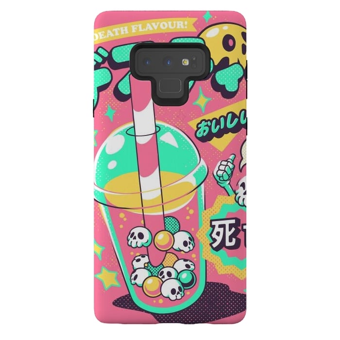 Galaxy Note 9 StrongFit Death Tea - Pink Version by Ilustrata