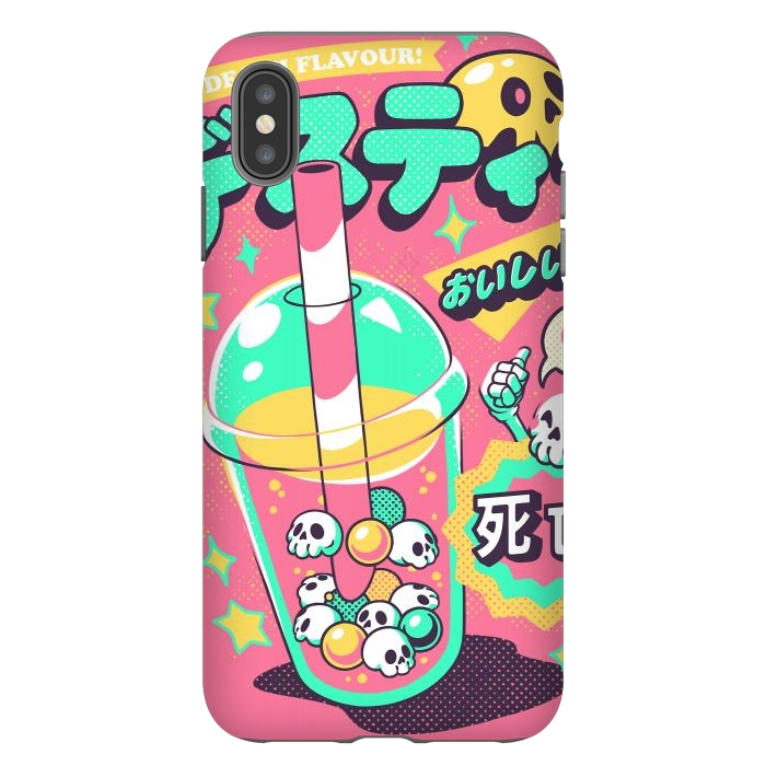 iPhone Xs Max StrongFit Death Tea - Pink Version by Ilustrata