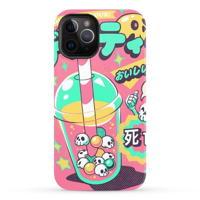 iPhone 12 Pro StrongFit Death Tea - Pink Version by Ilustrata