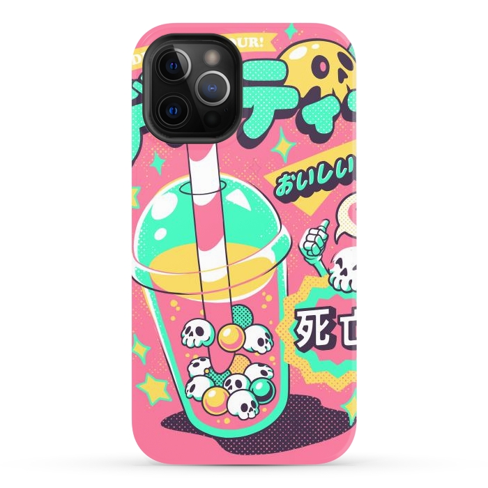iPhone 12 Pro Max StrongFit Death Tea - Pink Version by Ilustrata