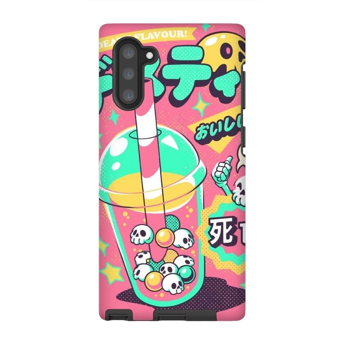 Galaxy Note 10 StrongFit Death Tea - Pink Version by Ilustrata