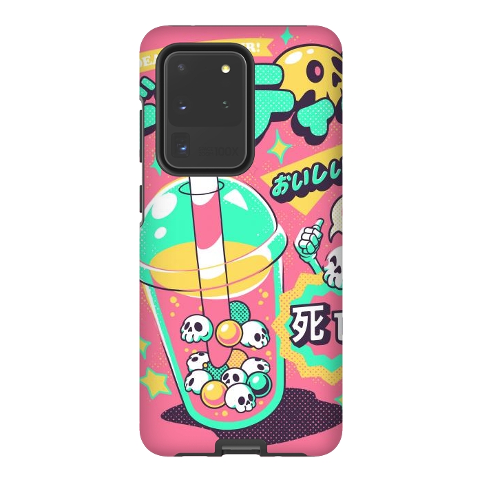 Galaxy S20 Ultra StrongFit Death Tea - Pink Version by Ilustrata