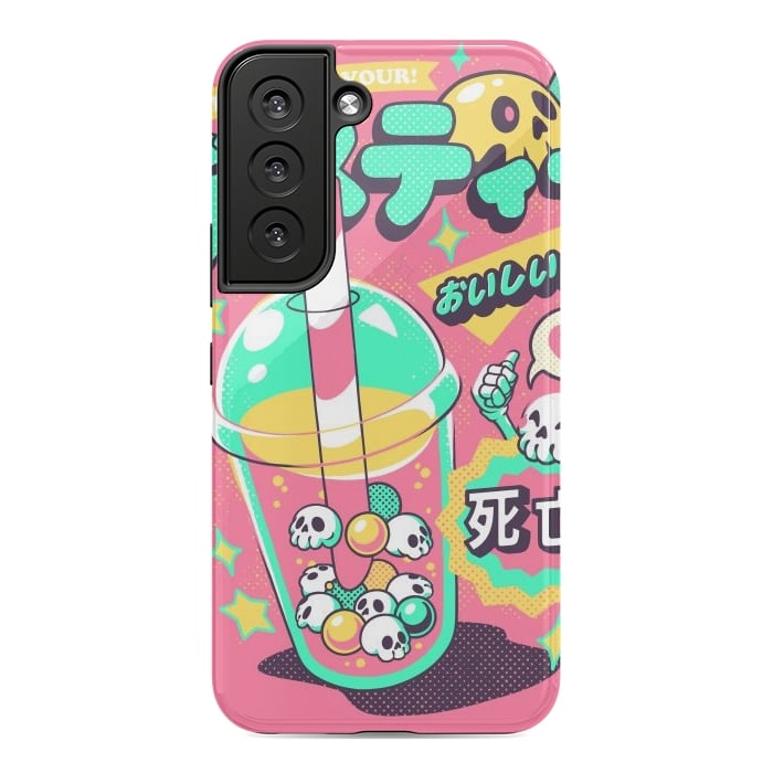 Galaxy S22 StrongFit Death Tea - Pink Version by Ilustrata
