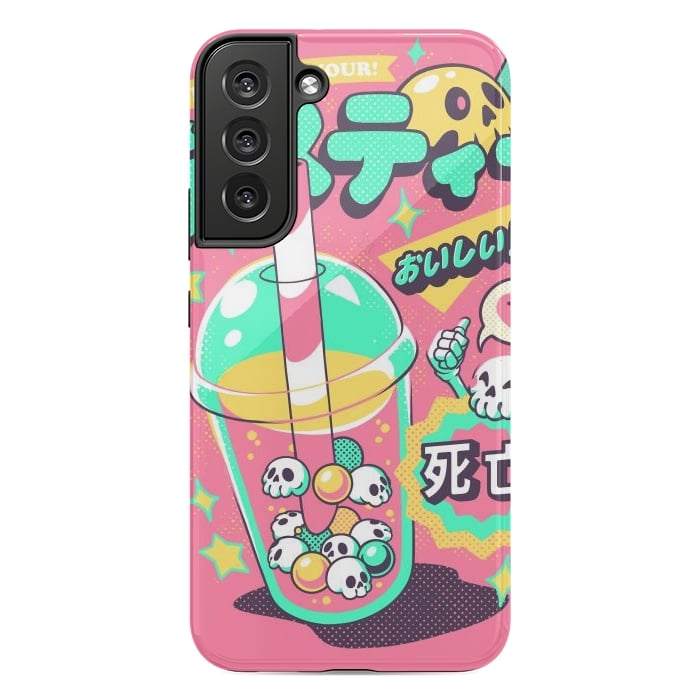 Galaxy S22 plus StrongFit Death Tea - Pink Version by Ilustrata
