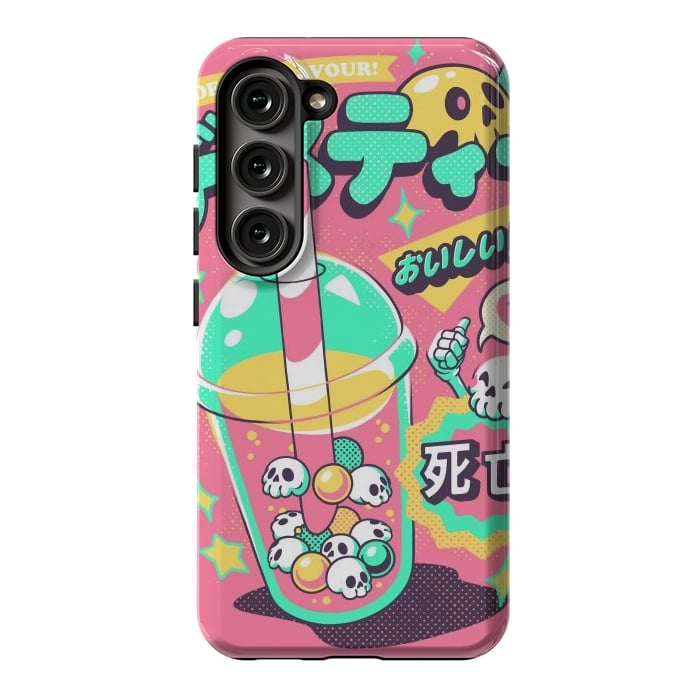 Galaxy S23 StrongFit Death Tea - Pink Version by Ilustrata