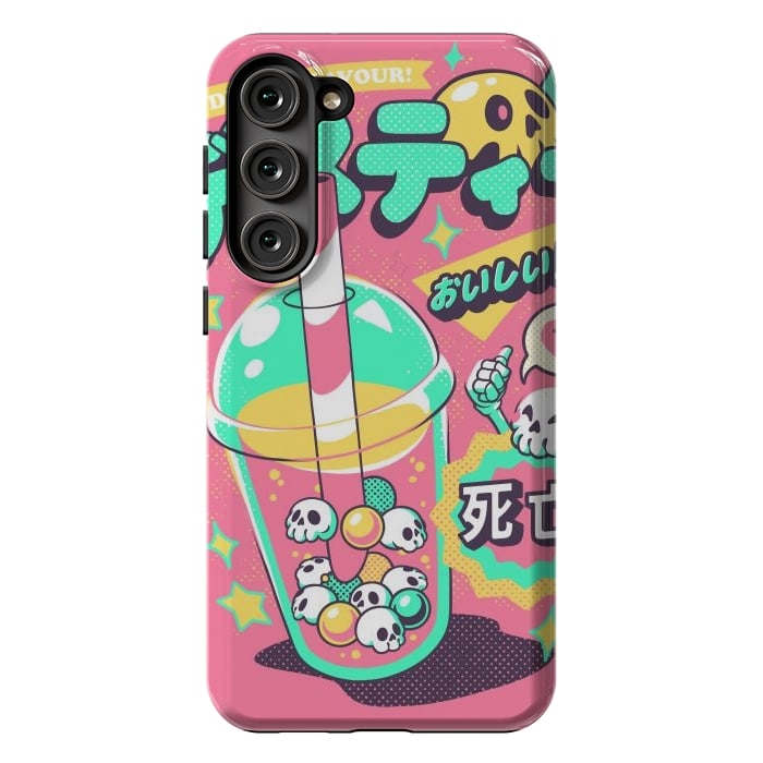 Galaxy S23 Plus StrongFit Death Tea - Pink Version by Ilustrata