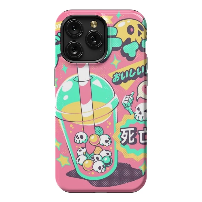 iPhone 15 Pro Max StrongFit Death Tea - Pink Version by Ilustrata