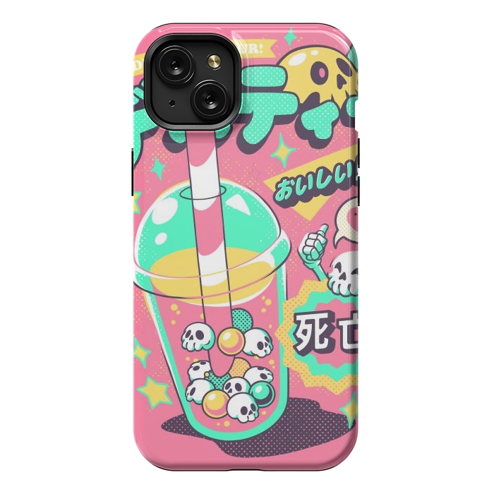 iPhone 15 Plus StrongFit Death Tea - Pink Version by Ilustrata