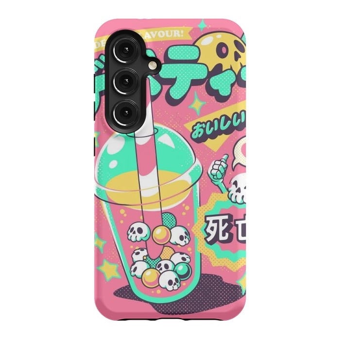 Galaxy S24 StrongFit Death Tea - Pink Version by Ilustrata