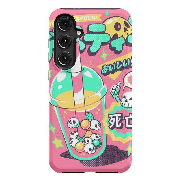Galaxy S24 Plus StrongFit Death Tea - Pink Version by Ilustrata