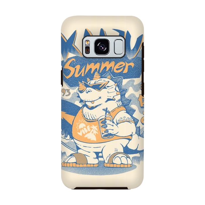 Galaxy S8 StrongFit Kaiju Summer Vibes  by Ilustrata