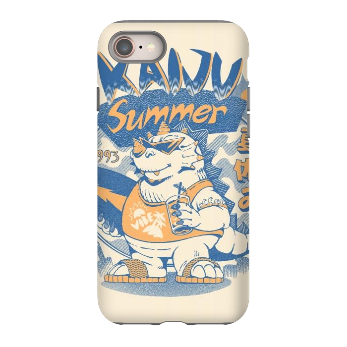 iPhone 8 StrongFit Kaiju Summer Vibes  by Ilustrata