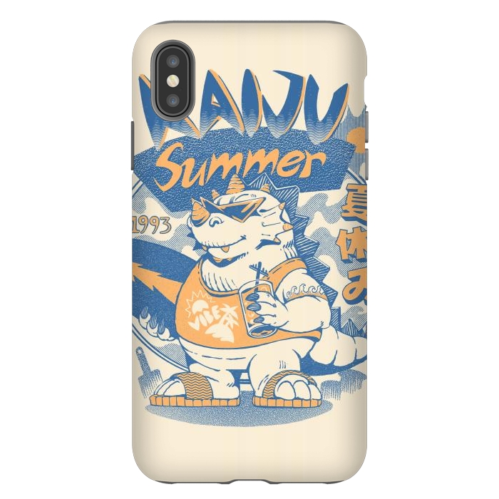 iPhone Xs Max StrongFit Kaiju Summer Vibes  by Ilustrata