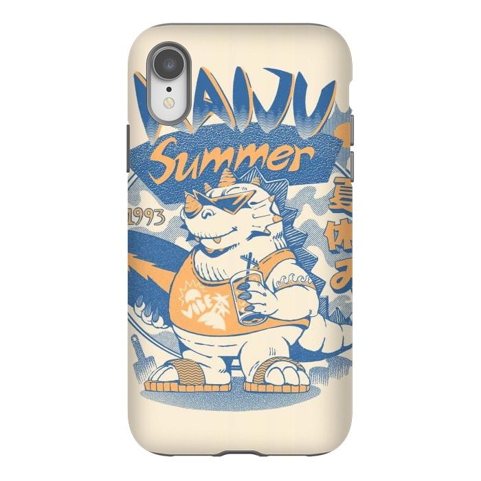iPhone Xr StrongFit Kaiju Summer Vibes  by Ilustrata