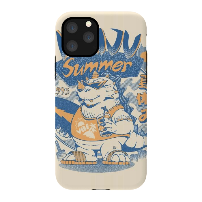 iPhone 11 Pro StrongFit Kaiju Summer Vibes  by Ilustrata