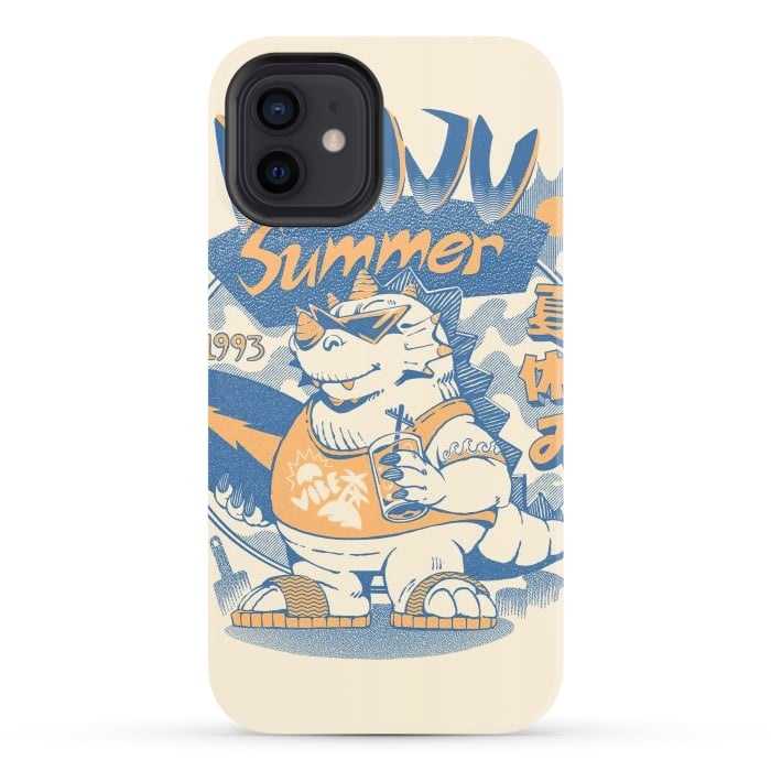 iPhone 12 StrongFit Kaiju Summer Vibes  by Ilustrata