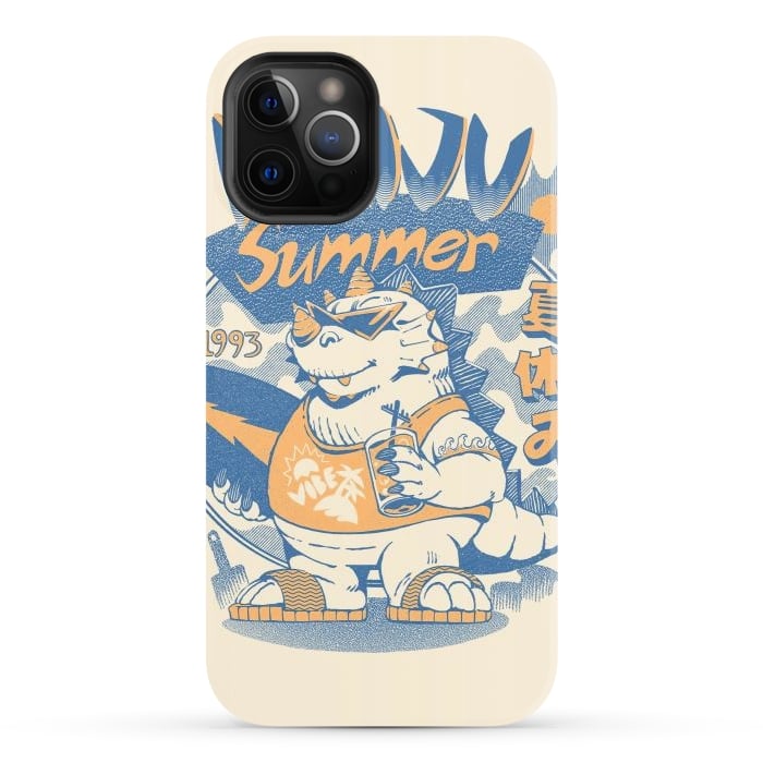 iPhone 12 Pro StrongFit Kaiju Summer Vibes  by Ilustrata