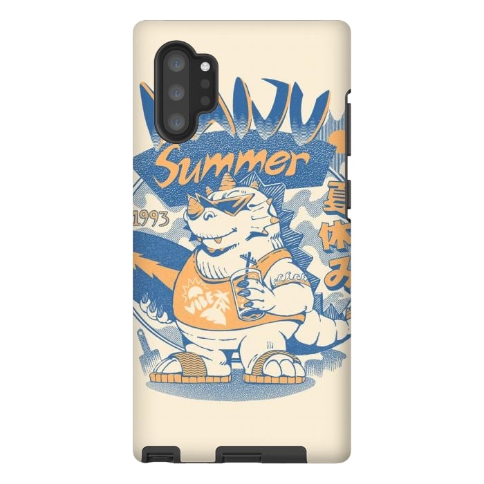 Galaxy Note 10 plus StrongFit Kaiju Summer Vibes  by Ilustrata