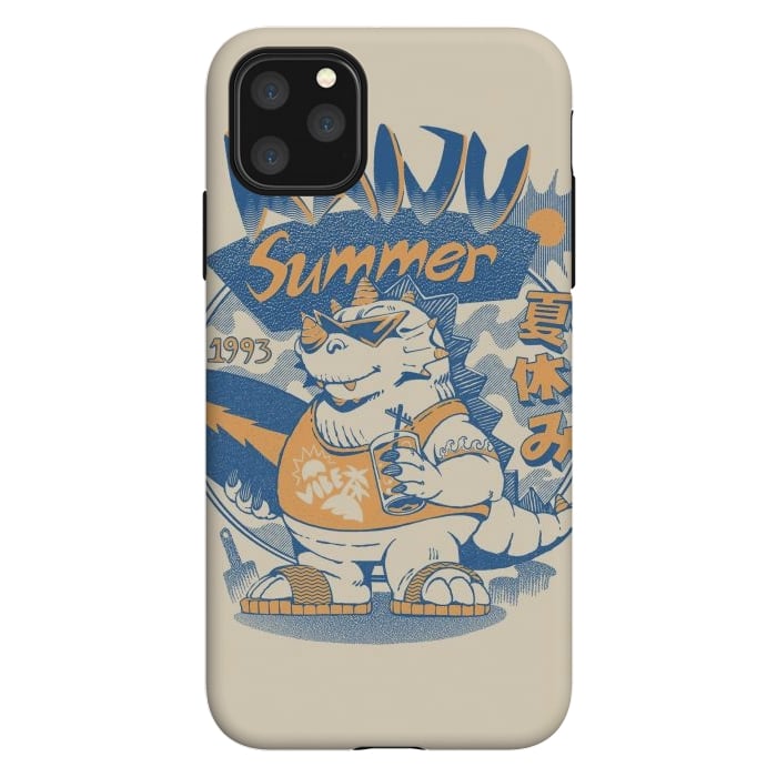 iPhone 11 Pro Max StrongFit Kaiju Summer Vibes  by Ilustrata