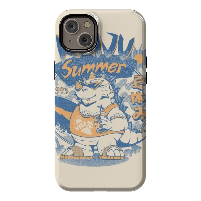 iPhone 14 Plus StrongFit Kaiju Summer Vibes  by Ilustrata