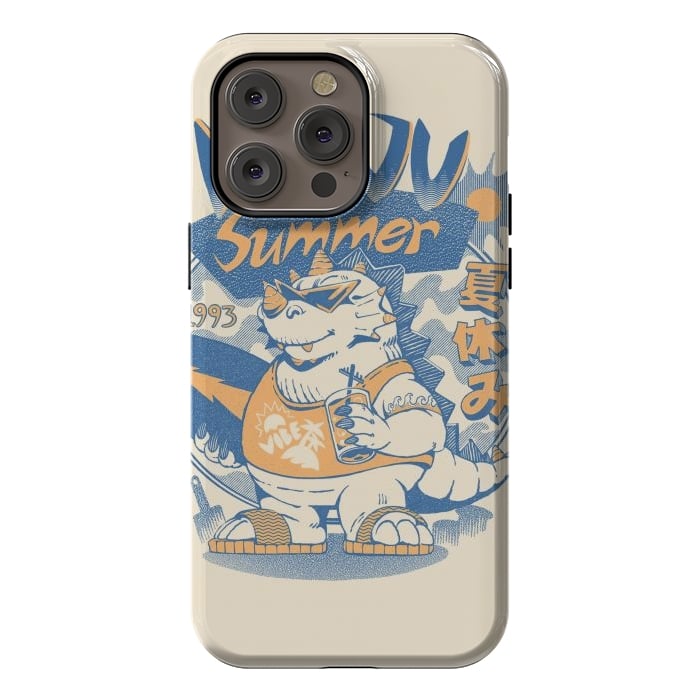 iPhone 14 Pro max StrongFit Kaiju Summer Vibes  by Ilustrata