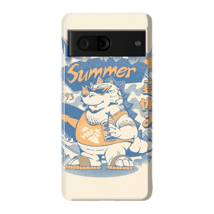 Pixel 7 StrongFit Kaiju Summer Vibes  by Ilustrata