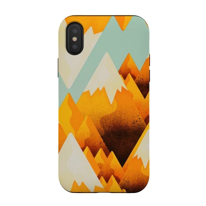 iPhone Xs / X StrongFit Yellow sand peaks by Steve Wade (Swade)