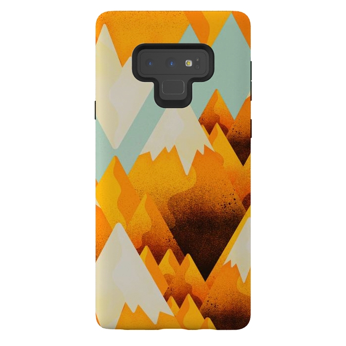 Galaxy Note 9 StrongFit Yellow sand peaks by Steve Wade (Swade)