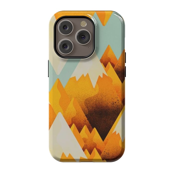 iPhone 14 Pro StrongFit Yellow sand peaks by Steve Wade (Swade)